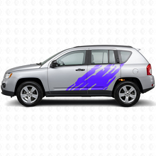 Modderspat Grafische Zijkant Vinyl Sticker voor Jeep Compass 2007-2016_2