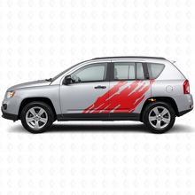 Modderspat Grafische Zijkant Vinyl Sticker voor Jeep Compass 2007-2016_3