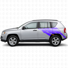 Modderspat Graphic Achterzij Vinyl Sticker voor Jeep Compass 2007-2016_2