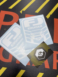 2x FJ Cruiser CORPS raam vinyl sticker sticker 1