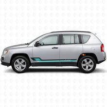 Vintage stijl zijstrepen vinyl decal voor Jeep Compass 2007-2016_2