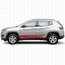 Gedecoreerde zijkanten vinylstreep sticker voor Jeep Compass 2016+_3