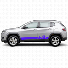 Mountains Wide Strepen Zijvinyl Sticker voor Jeep Compass 2016+_2