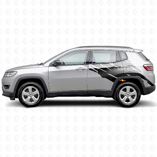 Modderspatprint Achterzijvinylsticker voor Jeep Compass 2016+_1