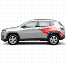 Modderspatprint Achterzijvinylsticker voor Jeep Compass 2016+_3