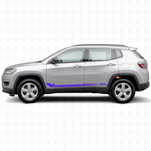 Honeycomb Strepen Zijvinyl Sticker voor Jeep Compass 2016+_2