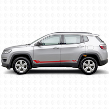 Honeycomb Strepen Zijvinyl Sticker voor Jeep Compass 2016+_3