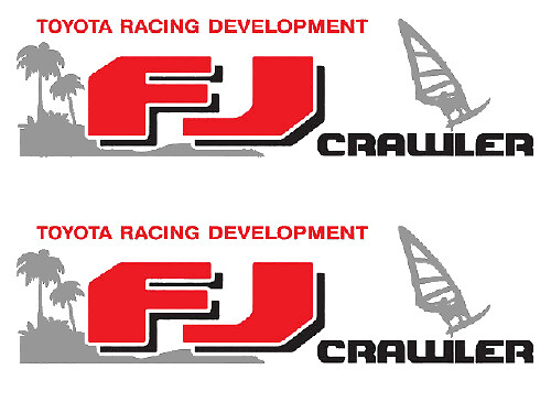 FJ Crawler zij vinyl sticker set voor Toyota FJ Cruiser