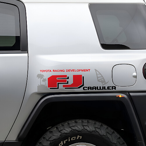 FJ Crawler zij vinyl sticker set voor Toyota FJ Cruiser