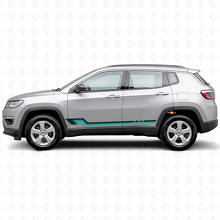 Vintage stijl zijstrepen vinyl decal voor Jeep Compass 2016+_2