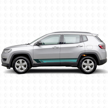 Vintage rechte strepen zijkant vinyl decal voor Jeep Compass 2016+_2