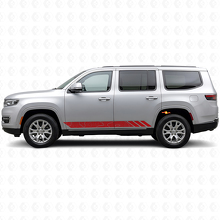 Topografische stijl strepen zijvinyl sticker voor Jeep Wagoneer 2022+_3