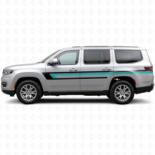 Drie Dubbele Strepen Deurzijde Vinyl Sticker voor Jeep Wagoneer 2022+_2