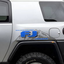 TRD-stijl FJ Crawler Berg Zijde Vinyl Decal Paar voor Toyota FJ Cruiser_2