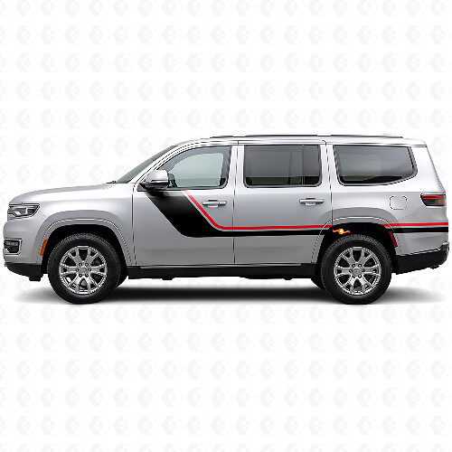 Dubbele Strepen Zijvinylsticker voor Jeep Wagoneer 2022+_1
