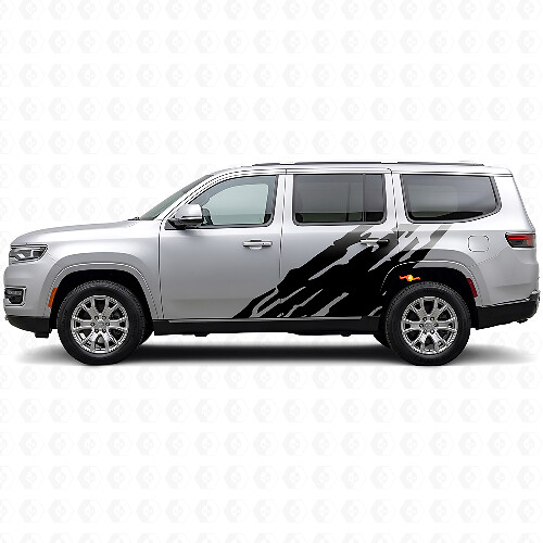 Modder Spat Grafiek Zijkant Vinyl Decal voor Jeep Wagoneer 2022+_1
