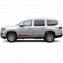 Ruitvlag Zijstrepen Vinyl Sticker voor Jeep Wagoneer 2022+_3