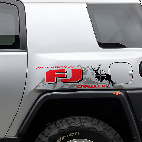 FJ Crawler Mountain Deer Zij Vinyl Decal Kit voor Toyota FJ Cruiser