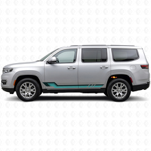 Vinylsticker met Vintage stijl zijstrepen voor Jeep Wagoneer 2022+_2