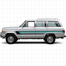 Vinylsticker met Drievoudige Strepen voor de Deurzijde van Jeep Wagoneer 1963-1991_2
