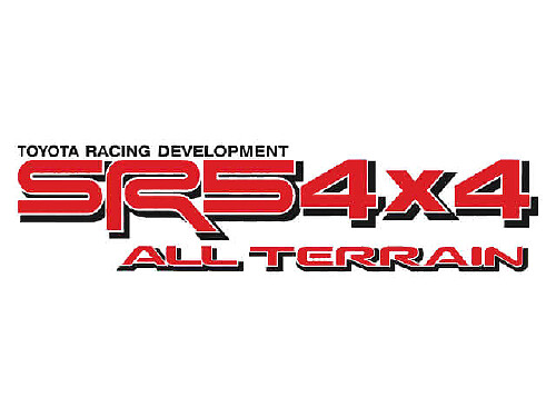 SR5 4x4 All Terrain TRD-stijl vinyl decal voor Toyota