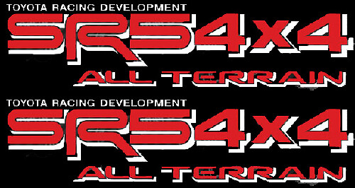SR5 4x4 All Terrain TRD-stijl Zijkant Vinylstickers voor Toyota