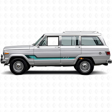 Vinylsticker in vintage stijl met zijkstrepen voor Jeep Wagoneer 1963-1991_2