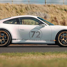 72 Racing Stijl Zijkant Vinyl Decal voor Porsche 911 GT3_2