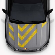 Topografische stijl motorkapstrepen vinylsticker voor Jeep Compass 2026_2
