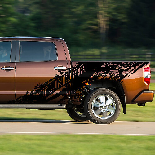 Modderspetterstijl zijvinylsticker voor Toyota Tundra