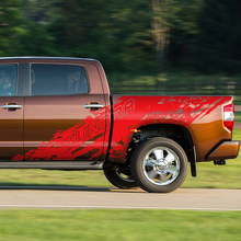 Modderspetterstijl zijvinylsticker voor Toyota Tundra_3