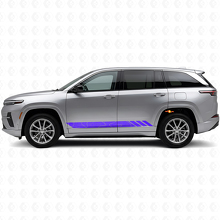 Topografische Stijl Strepen Zijdelingse Vinylsticker voor Jeep Wagoneer S 2024+_2