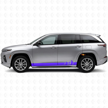 Mountains Wide Stripes Zij Vinyl Decal voor Jeep Wagoneer S 2024+_2