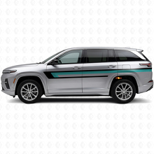 Triple stripes zijdeur vinylstickers voor Jeep Wagoneer S 2024+_2