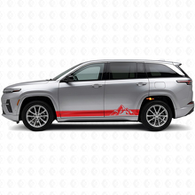 Mountains Style Strepen Zij Vinyl Sticker voor Jeep Wagoneer S 2024+_3