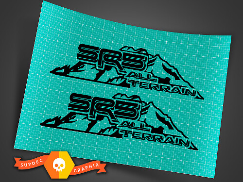 TOYOTA SR5 4X4 ALL TERRAIN DECAL Berg TRD racing ontwikkeling kant vinyl sticker sticker 3