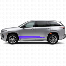 Gebogen Strepen Zij Vinyl Decal Kit voor Jeep Wagoneer S 2024+_2