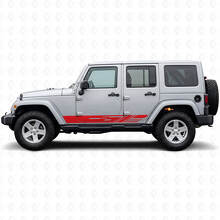 Geverfde Zijkstrepen Vinylsticker voor Jeep Wrangler JK 2007-2018_3