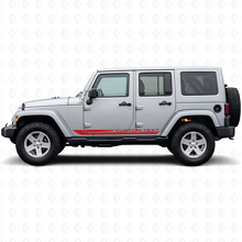 Geruite Gebogen Zijstrepen Vinyl Sticker voor Jeep Wrangler JK 2007-2018_3