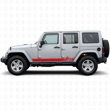 Mountains Style Strepen Zijkant Vinyl Decal voor Jeep Wrangler JK 2007-2018_3