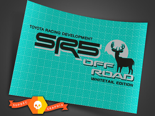SR5 Off Road Whitetail Edition Zij Vinyl Stickers voor Toyota