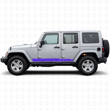 Gevlochten Strepen Zij Vinyl Sticker voor Jeep Wrangler JK 2007-2018_2