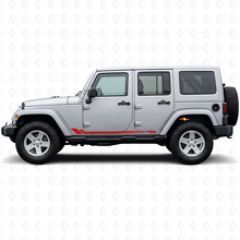 Honeycomb Strepen Zij Vinyl Sticker voor Jeep Wrangler JK 2007-2018_3