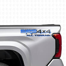 SR5 4x4 All Terrain Vinyl Decal Set voor de zijkant van de laadbak van Toyota trucks_2