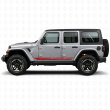 Vinylsticker met gebogen zijstrepen in dambordpatroon voor Jeep Wrangler JL 2018+_3