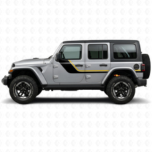 Twinstrepen Zijkant Vinyl Decal voor Jeep Wrangler JL 2018+_2