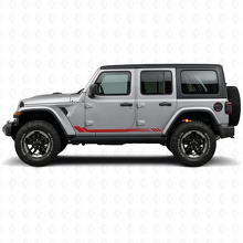 Honeycomb Strepen Zijkant Vinyl Decal voor Jeep Wrangler JL 2018+_3