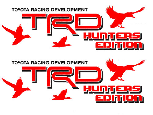 TRD Hunters Edition zij vinyl decalset voor Toyota FJ Cruiser