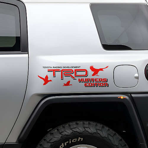 TRD Hunters Edition zij vinyl decalset voor Toyota FJ Cruiser