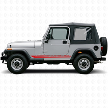 Ruitvormige Gebogen Zijstrips Vinyl Sticker voor Jeep Wrangler YJ 1987-1995_3